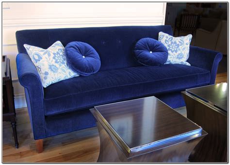 Blue Velvet Sofa Slipcover - Sofa : Home Design Ideas #a5PjzzaP9l15844