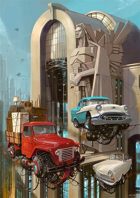 Flying Car Illustrations by Alejandro Burdisio | Daily design ...