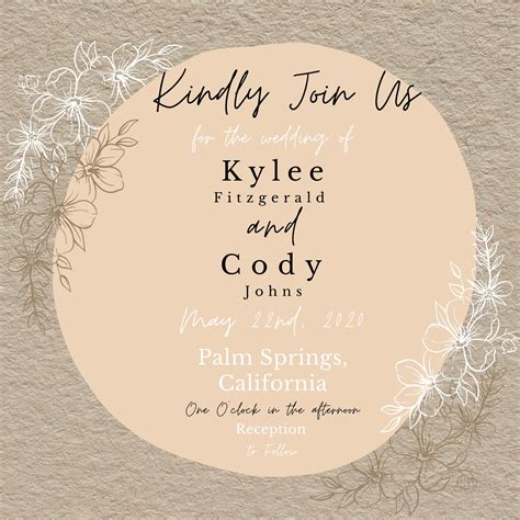 Wedding Invitation Canva INSTANT DOWNLOAD Modern Elegant | Etsy