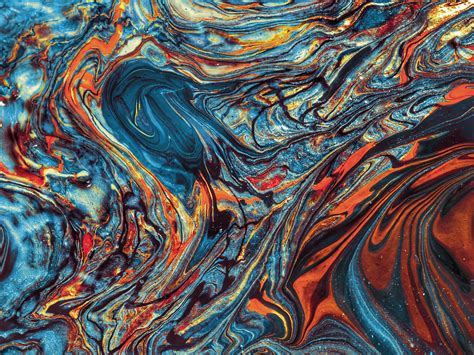 Blue, Orange, and Black Abstract Painting · Free Stock Photo