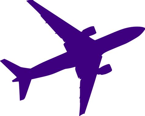 Avión Silueta Púrpura · Gráficos vectoriales gratis en Pixabay