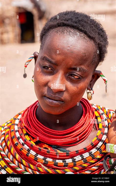 Close up protrait of a woman, wearing traditional attire, member of the ...