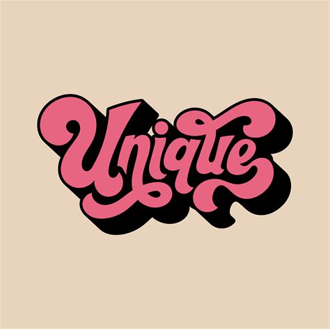 Unique word typography style illustration - Download Free Vectors ...