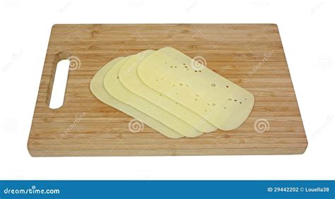 Baby Swiss Cheese Slices Stacked Close Stock Photography ...