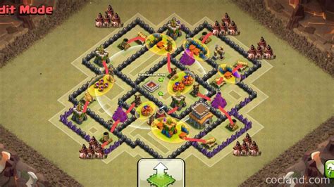 War Base TH8 Paling Kuat Anti 3 Stars - Clash OF Clans Base