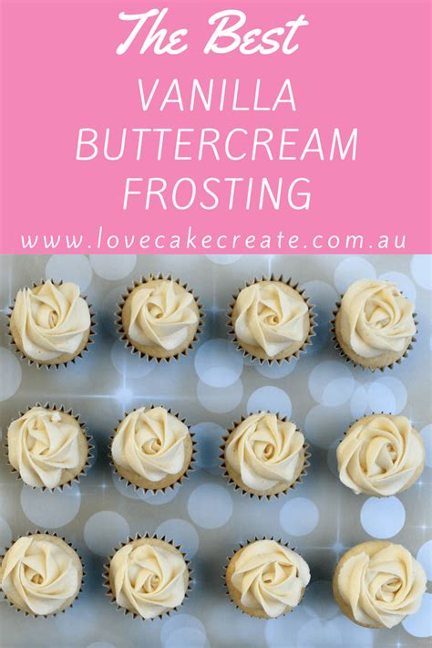 The Best Vanilla Buttercream Frosting - Love Cake Create