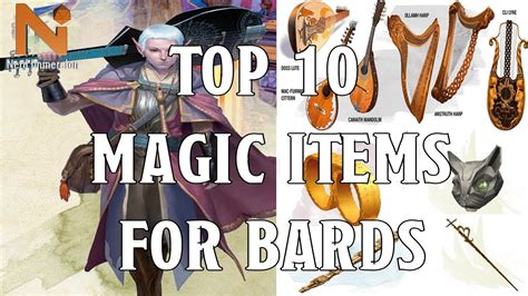 Top 10 D&D 5e Bard Magic Items | Nerd Immersion - YouTube