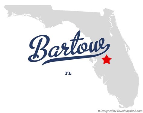 Map of Bartow, FL, Florida