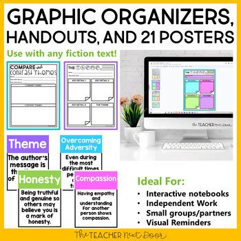 Themes in Literature - Find the Theme Activities Passages Theme Worksheets