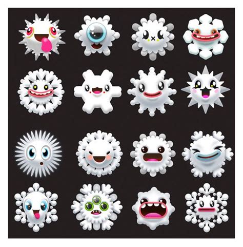 Snow characters by CRAZO | Inspiration, Art inspiration, Vector art