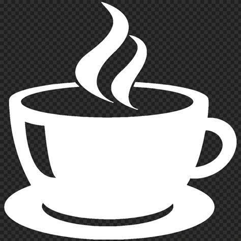Coffee Cup Tea White Silhouette Icon Transparent PNG | Citypng