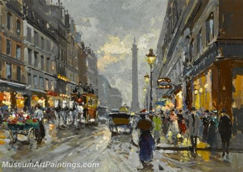 Paris Street Scene Paintings PMP115