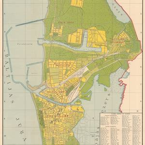 Liepaja Map, Map of Liepaja, Liepaja Plan, Liepaja City Plan, Liepaja City Map, Liepoja Poster ...