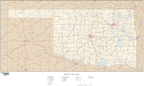 Oklahoma City Road Map