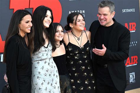 Matt Damon Laughs with Daughters and Wife at AIR Premiere: Photos