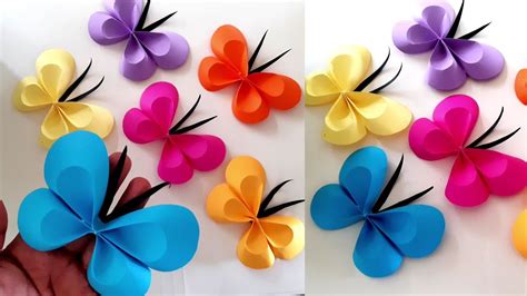 DIY How to make beautiful 3D paper butterfly decor for 2021 |Easy Paper ...