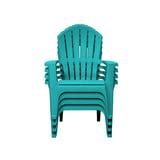 Real Comfort Outdoor Resin Stackable Adirondack Chair, Teal - Walmart.com