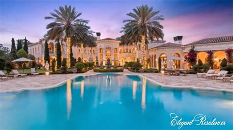 A STUNNING Magnificent Florida Mega Mansion With All Of The Bells and ...