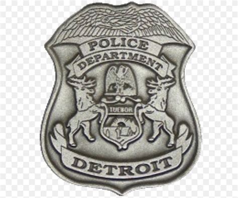 The Detroit Police Department Police Officer Badge, PNG, 600x685px ...