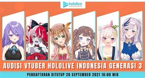 Hololive Indonesia opens auditions for third generation of VTubers