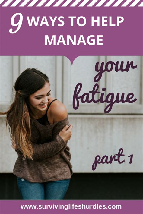 9 ways to help manage your fatigue (part 1) - Surviving Life's Hurdles