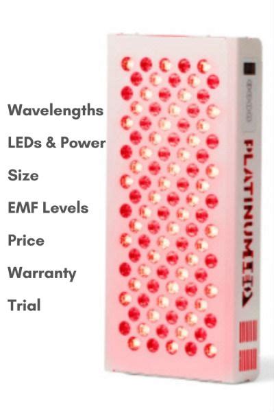 Platinum LED Therapy Lights Review (vs. Red Light Rising) | Led therapy ...