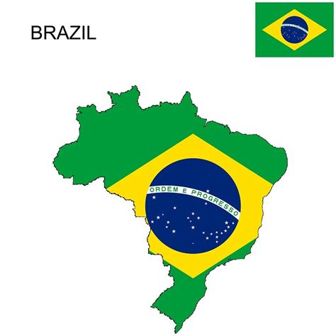 Brazil Flag Map and Meaning | Mappr