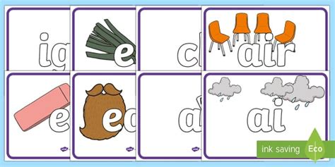 Phase 3 Phonics Display Posters (teacher made) - Twinkl