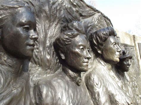 Close up of the Kate Sheppard National Memorial | canterburystories.nz