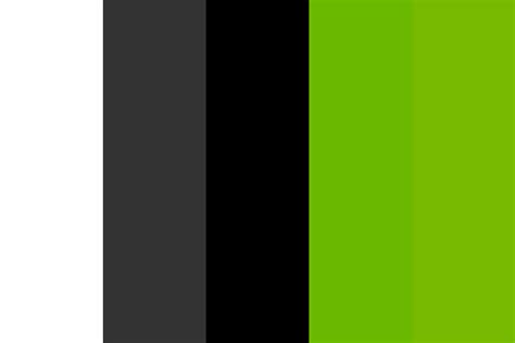 Nvidia navbar Color Palette