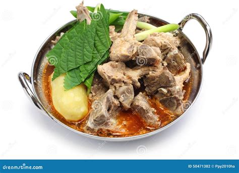 Gamjatang, Pork Bone And Potato Soup, Korean Cuisine Stock Photo ...