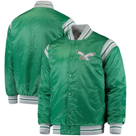 Starter Philadelphia Eagles Green Enforcer Throwback Jacket