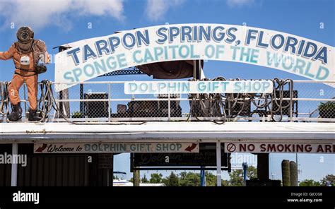 Tarpon Springs Sponge Docks, Tarpon Springs, Florida Stock Photo - Alamy