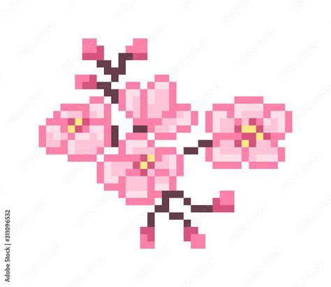 Cherry Blossom Pixel Art