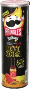 Pringles Scorchin' Hot Ones The Classic Hot Sauce