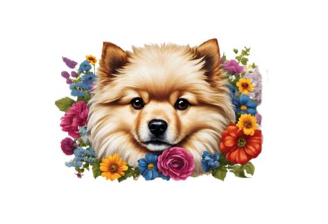 Dog Flowers Clipart Png Free Stock Photo - Public Domain Pictures