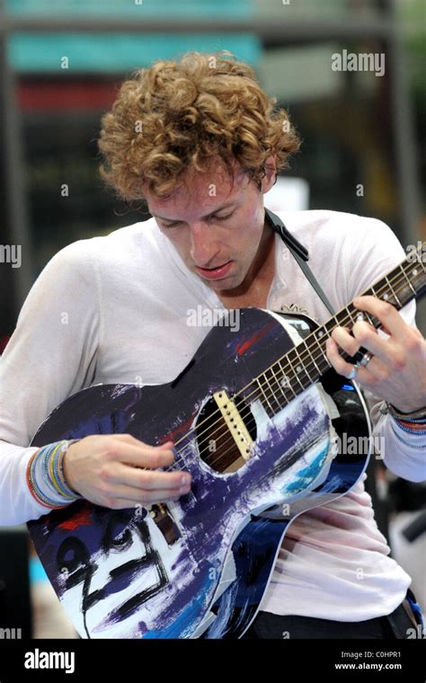 Chris Martin of Coldplay Coldplay performs live on 'The Today Show ...