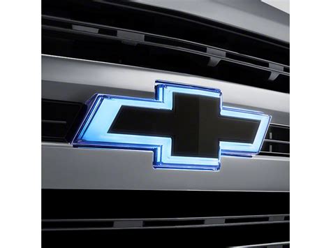 GM Silverado 1500 Illuminated Bowtie Emblem - Black 84602325 (19-20 ...