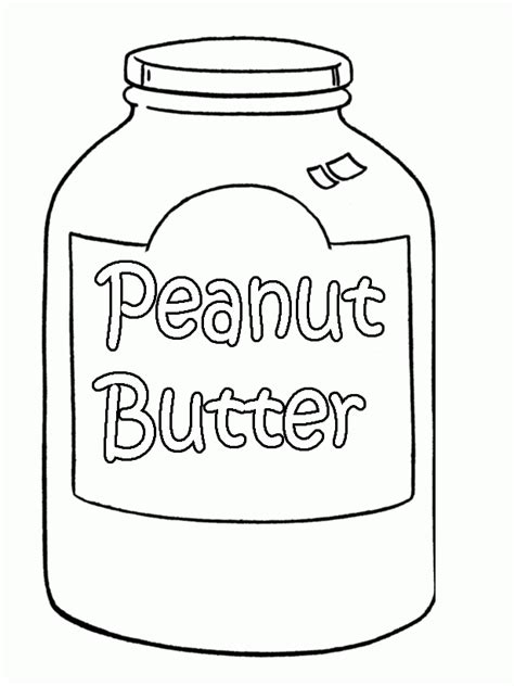 Peanut Butter Coloring Pages - Coloring Home