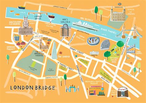 Map Of London Bridge Area - Zone Map