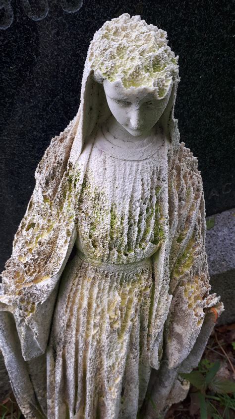 Old statue in cemetery : r/creepy