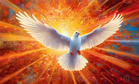 Dove of Divine Light - Depiction of the Holy Spirit as a Dove.The outpouring of the Holy Spirit ...