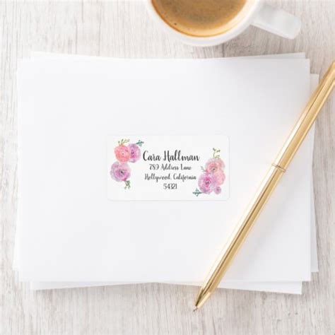 Customizable Floral Address Labels | Zazzle