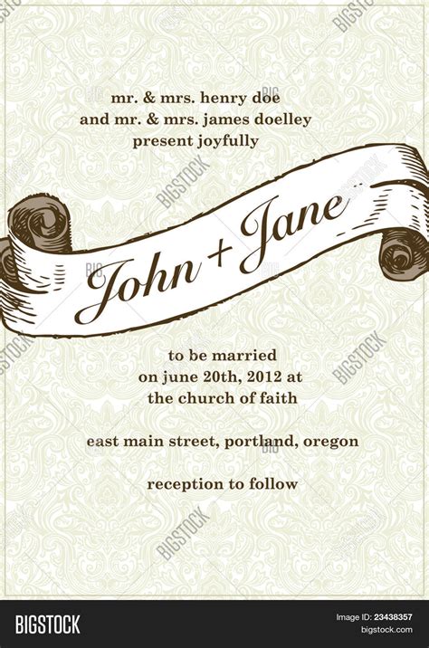 Vector Wedding Scroll Vector & Photo (Free Trial) | Bigstock