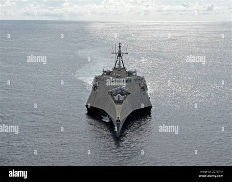 The U.S. Navy Independence-variant littoral combat ship USS Gabrielle ...