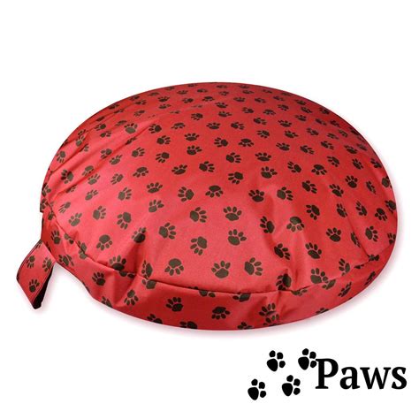 Dirty Dog Paws – Circular Waterproof Pet Bed with Orthopedic Rebound Foam – Pet Beds Direct