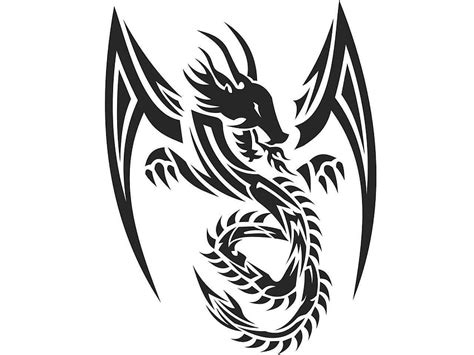 Tribal Dragon Tattoo Wallpaper