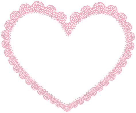 Pink Heart Border Transparent Image | Gallery Yopriceville - High-Quality Free Images and ...