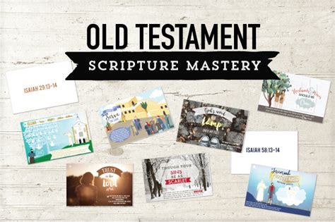 Old testament scripture mastery list and flash cards