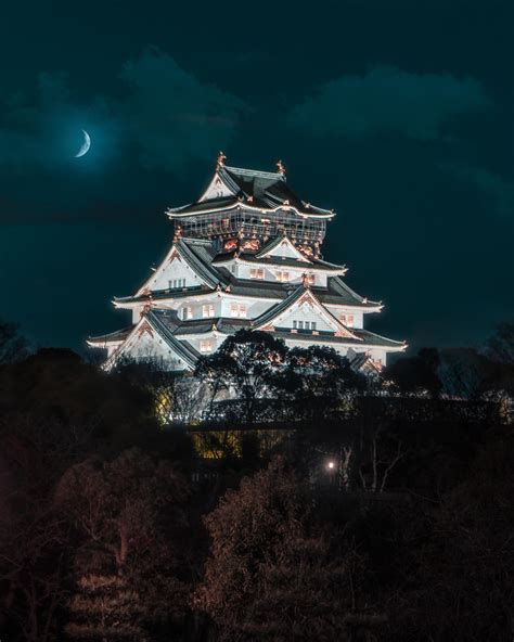 The Osaka Castle at night looks amazing. Osaka. : r/travelphotos